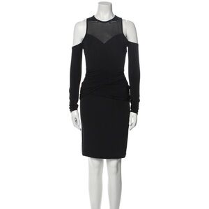 Yigal Azrouel Black Cold Shoulder Bodycon Dress